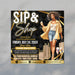 Sip and Shop Flyer | Boutique Pop Up Shop Event Invite Template