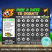 Soccer Pick a Date to Donate Fundraising Calendar | Football Pay The Date Template
