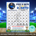 Soccer Calendar Fundraiser | Football Pick a Date to Donate Sports Fundraiser Template