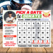 Softball Pick A Date Fundraising | Sports Pick a Date to Donate Calendar Template