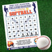 DIY Softball Sports Donation Calendar | Pick a Date to Donate Fundraiser Template