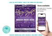 Customizable Starry Night Prom Flyer | Under The Stars School Dance Invitation