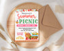 Customizable Summer Picnic Invite Template | Summer Party Picnic Bash Flyer Invitation