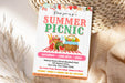 DIY Summer Picnic Invitation | Summer Picnic Party Bash Flyer Invite Template