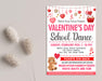 DIY Valentine's Day Dance Flyer Template | School Valentine Dance Invitation