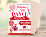 DIY Valentine's Day Dance Flyer and Ticket Bundle | School Valentines Dance Template Set