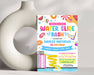 Customizable Water Slide Bash Party Invitation | Summer Party Bash Flyer Invite Template
