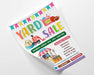 DIY Yard Sale Flyer Template | Neighborhood or Garage Sale Event Flyer