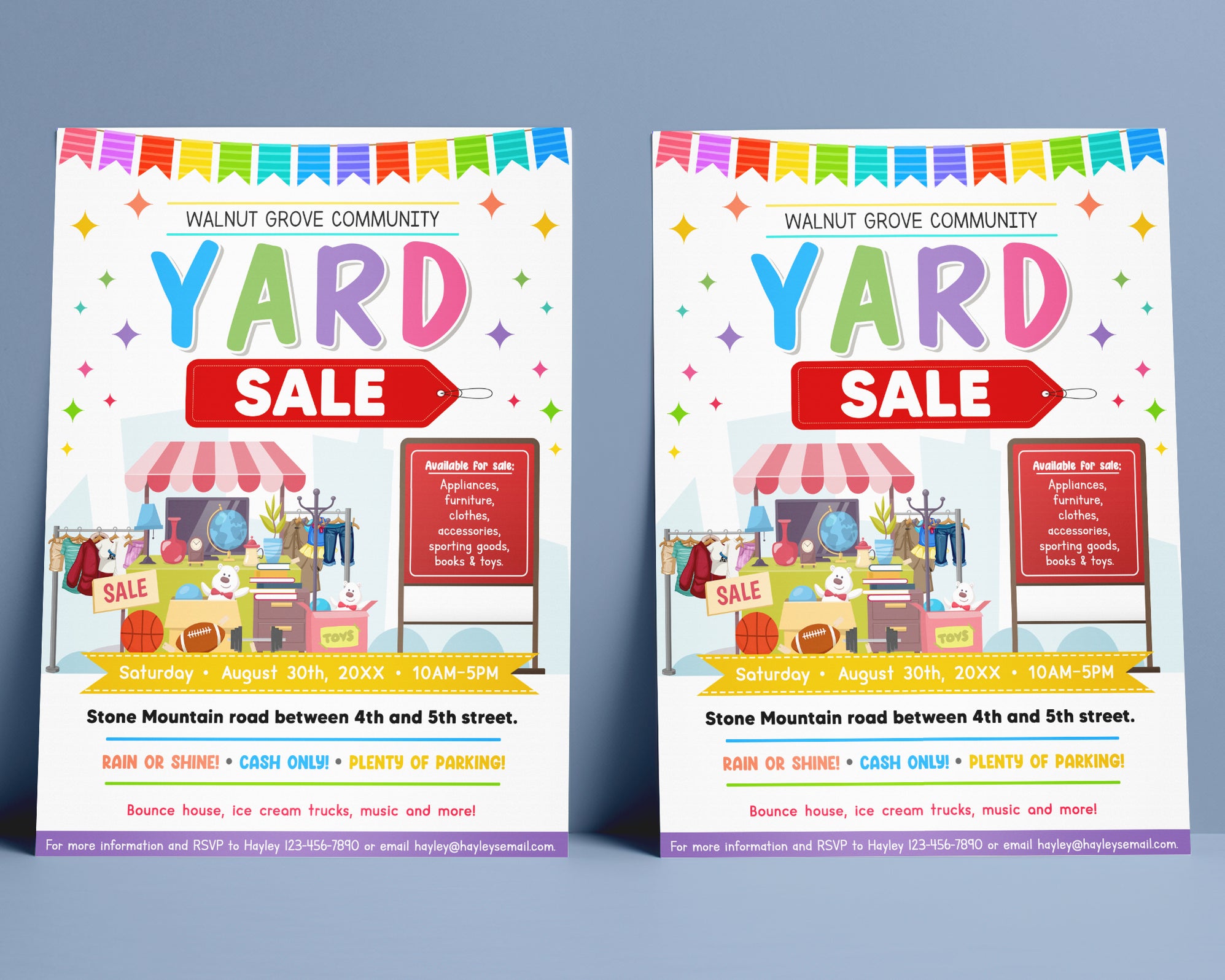 Customizable Yard Sale Flyer | Sale Event Flyer Template - Posh Park