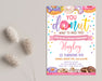 DIY You Donut Want To Miss This Girl Party Invite Flyer Template | Girl Donut Flyer Invitation