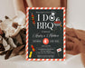 DIY I Do BBQ Invite | Engagement Barbecue Party Invitation Flyer Template