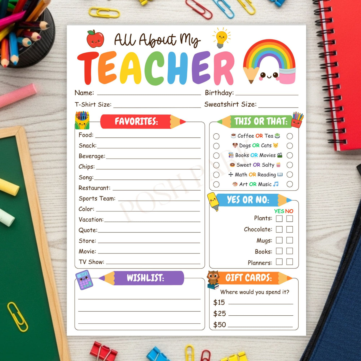 Customizable All About My Teacher Template Getting to Know My Teacher Customizable All About My Teacher Template Getting to Know My Teacher