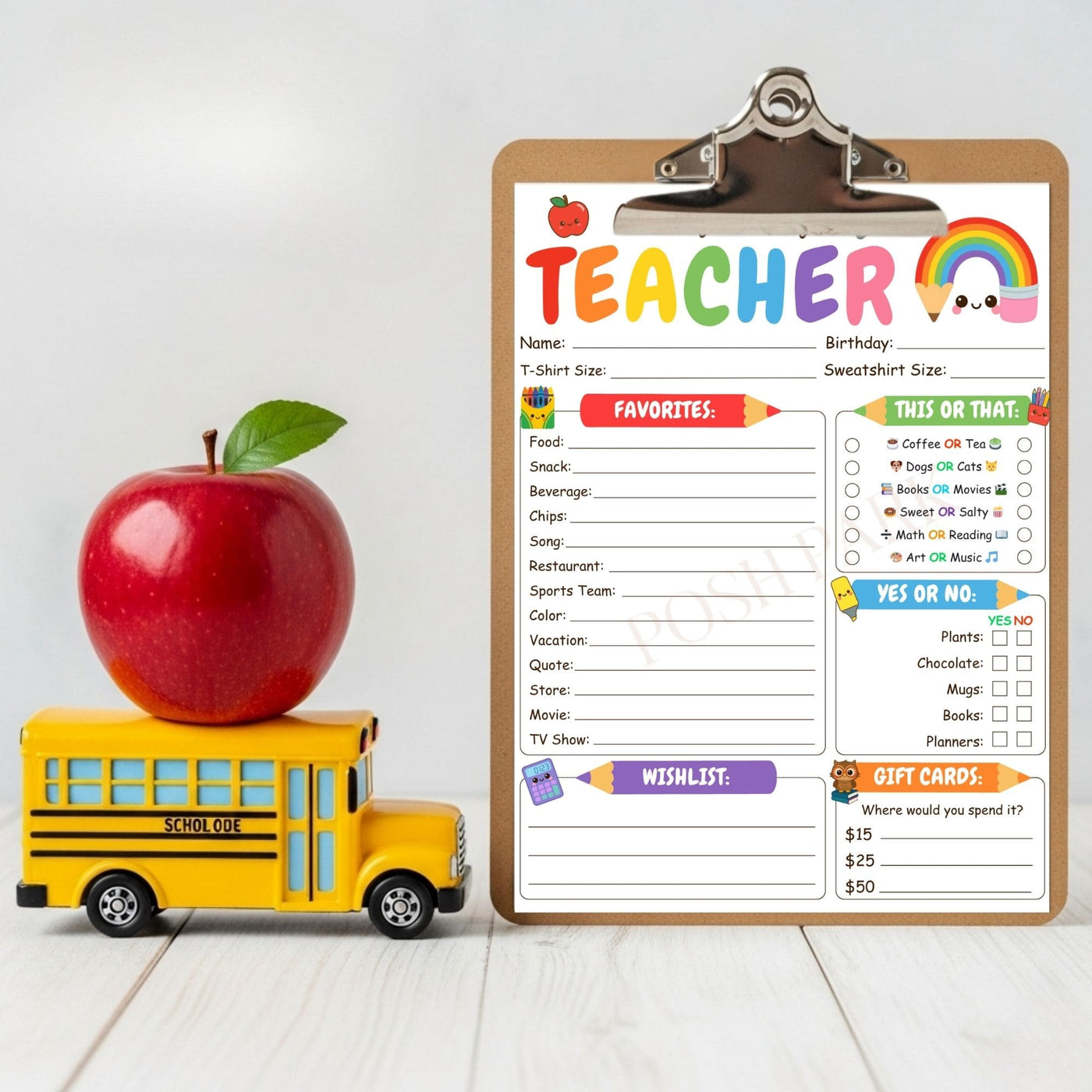 Customizable All About My Teacher Template | Getting to Know My Teacher ...
