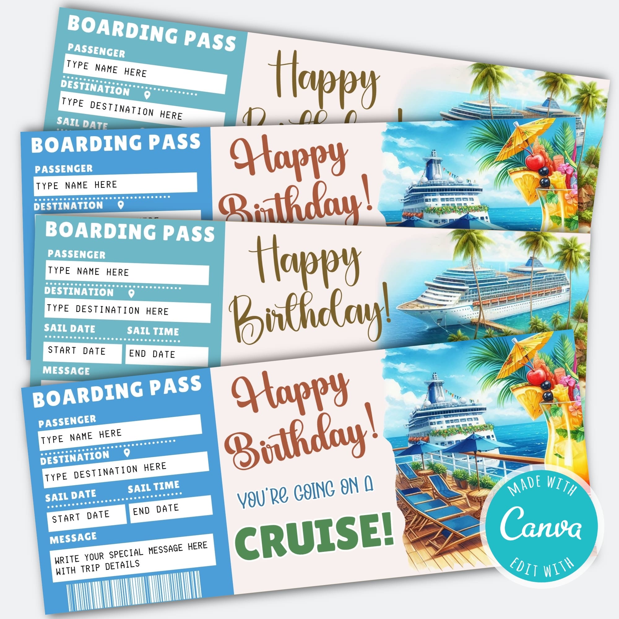 customizable-cruise-boarding-pass-ticket-surprise-birthday-gift-voucher-template-posh-park for Free Printable Cruise Boarding Pass Template Customizable Cruise Boarding Pass Ticket | Surprise Birthday Gift Voucher Template - Posh Park for Free Printable Cruise Boarding Pass Template