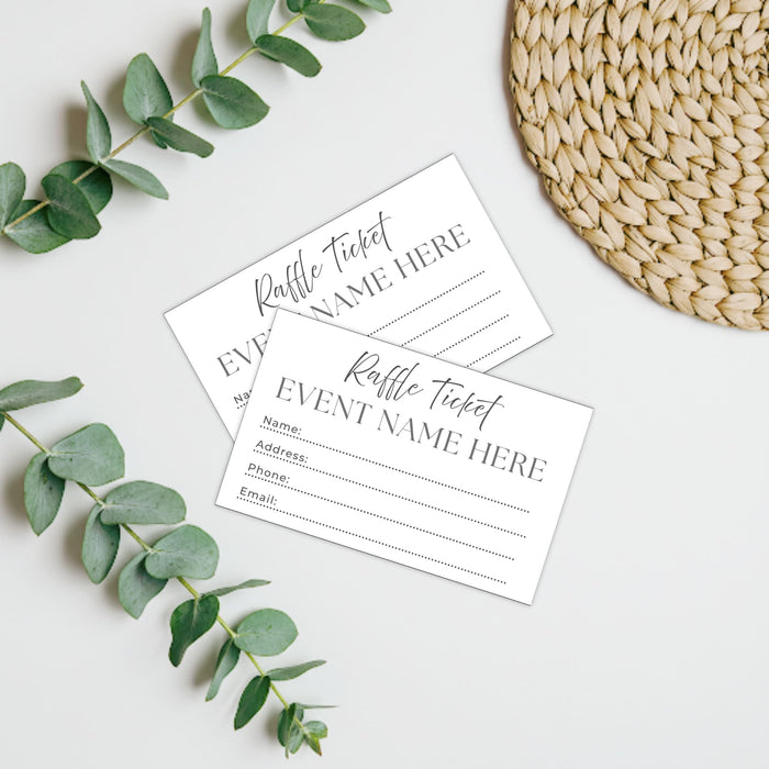 Printable Raffle Entry Customizable Event Raffle Ticket Template | Enter to Win Raffle Entry ...