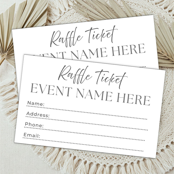 Win Raffel Customizable Event Raffle Ticket Template | Enter to Win Raffle Entry ...