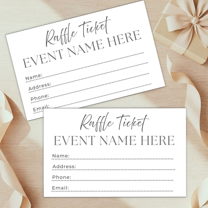 Customer Raffle Form Customizable Event Raffle Ticket Template | Enter to Win Raffle Entry ...