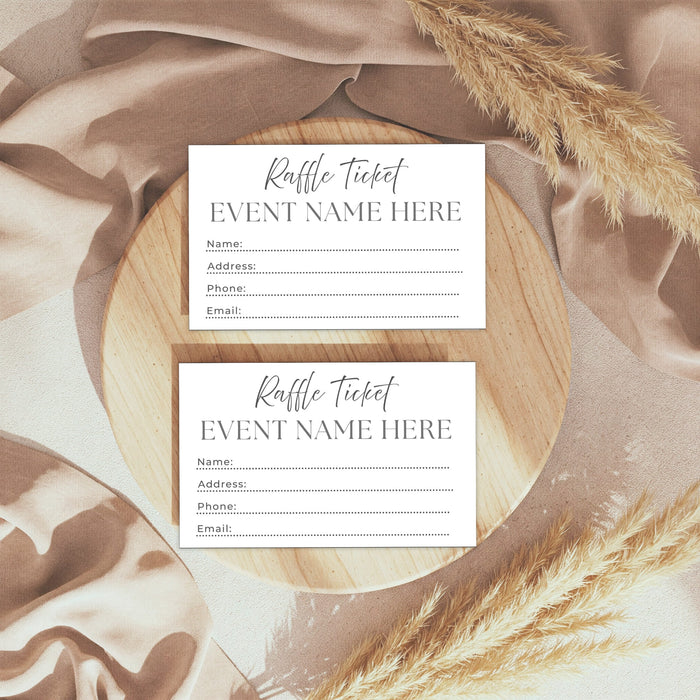 Sample Raffle Certificate Customizable Event Raffle Ticket Template | Enter to Win Raffle Entry ...