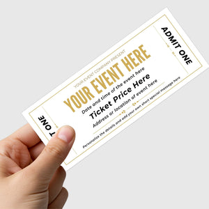 DIY Event Ticket Voucher Template | Birthday Surprise Gift Ticket ...