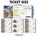 Japan travel boarding pass template