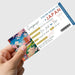 Custom Japan trip reveal boarding pass