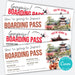 Editable Japan travel gift boarding pass
