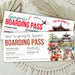 Editable Japan printable travel ticket gift
