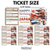 Editable boarding pass for Japan travel reveal