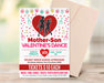 DIY Mother Son Valentine's Day Dance Ticket and Flyer Bundle | School Heart Day Dance Template