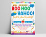 DIY Boo Hoo Yahoo Flyer Template | Back To School Breakfast Flyer Poster