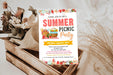 DIY Summer Picnic Party Invitation | Summer Event Picnic Invite Template
