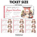 Editable printable ticket Japan gift