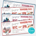 Editable boarding pass gift Japan trip