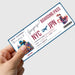 Japan travel boarding pass printable souvenir