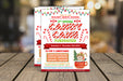 Customizable Candy Cane Flyer Template | Christmas Holiday Fundraiser Event Invitation Template