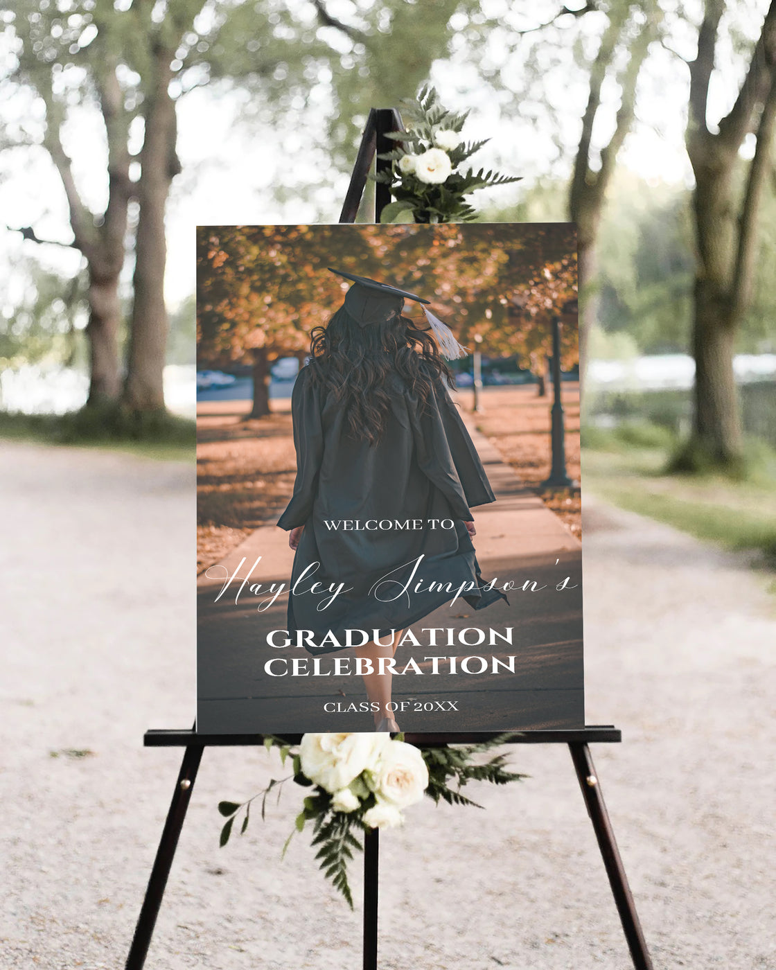 Graduation Welcome Sign With Photo | Grad Welcome Party Poster - Posh Park