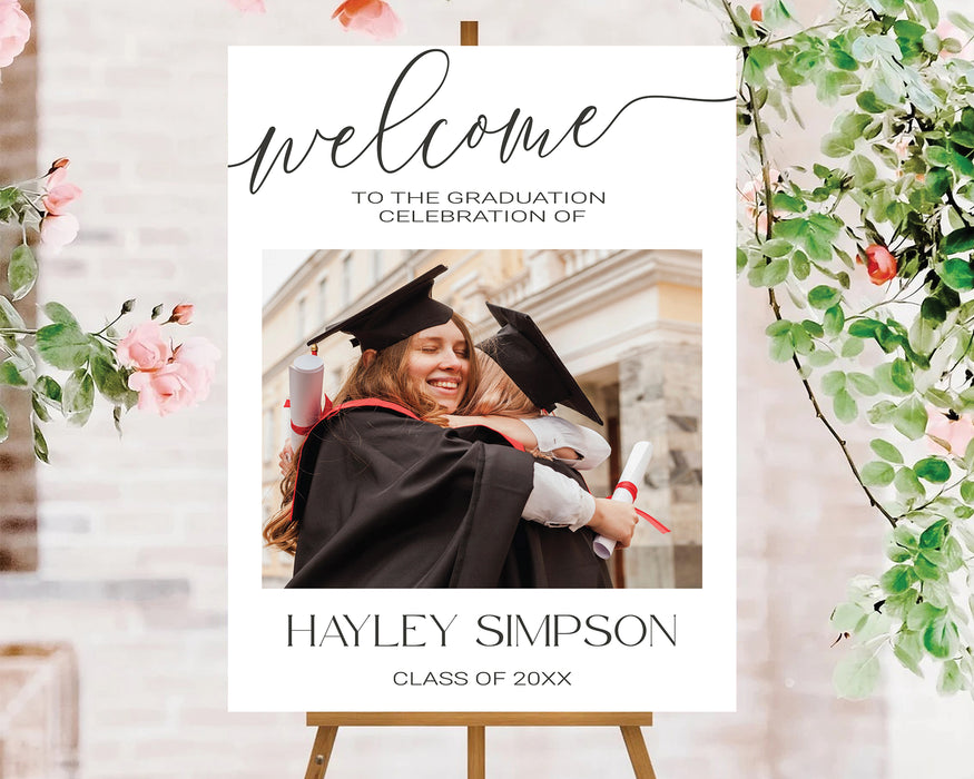 Graduation Welcome Signs Sunflower Graduation Welcome Sign Announce