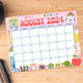 Count down to the new school year with our august back to school themed calendar! This printable pdf calendar planner features adorable back-to-school graphics and plenty of space for notes and reminders. Perfect for students eager to plan their return to school and for parents helping their kids stay on track.