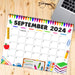 Back to School September 2024 Printable Calendar