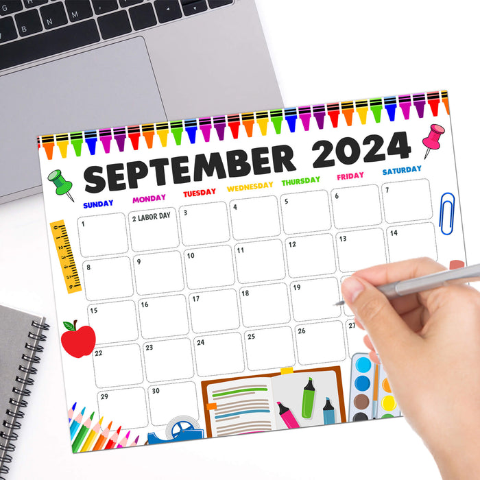 Back to School September 2024 Printable Calendar