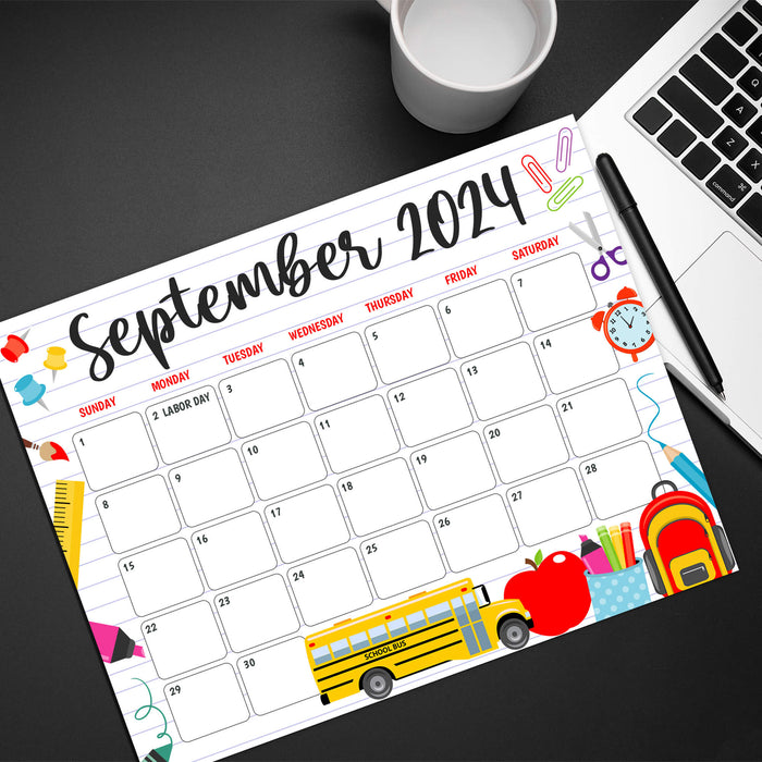 September 2024 Calendar for Back to School Planning