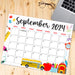 September 2024 Calendar for Back to School Planning