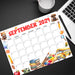 Printable September 2024 Back to School Calendar