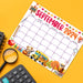 Academic Back to School Printable Calendar September 2024