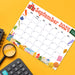 Printable Back to School Theme September 2024 Calendar