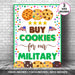 Printable Buy Cookies For Our Military, Cookies Booth Sale Sign