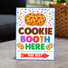 Printable Cookies Booth Here Signage | PDF Cookie Booth Sign