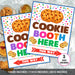 Printable Cookies Booth Here Signage | PDF Cookie Booth Sign