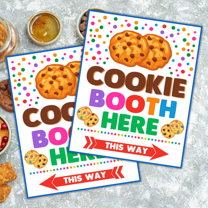 Cookie Booth Signage Bundle | Set of 8 Printable Signs