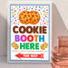 Printable Cookies Booth Here Signage | PDF Cookie Booth Sign